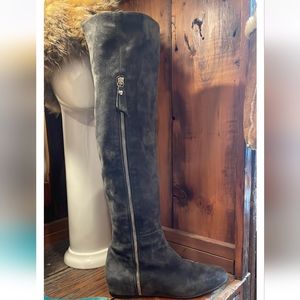 Stuart Wietzman knee high suede boots